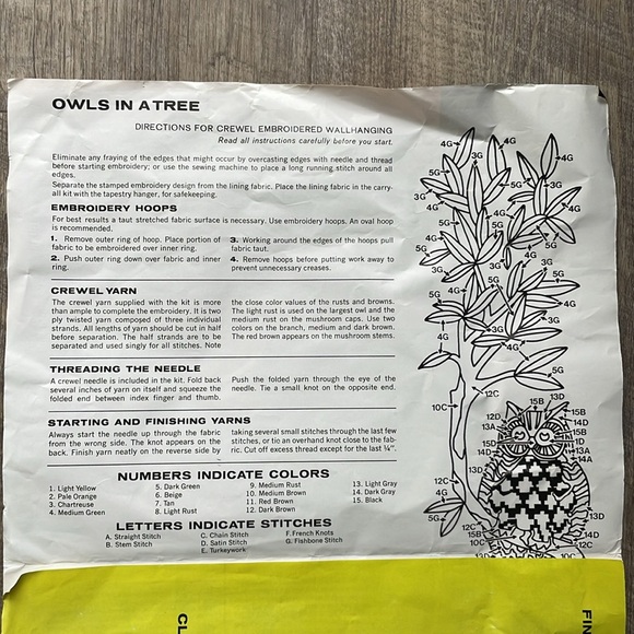 •| vintage crewel kit - Picture 3 of 4